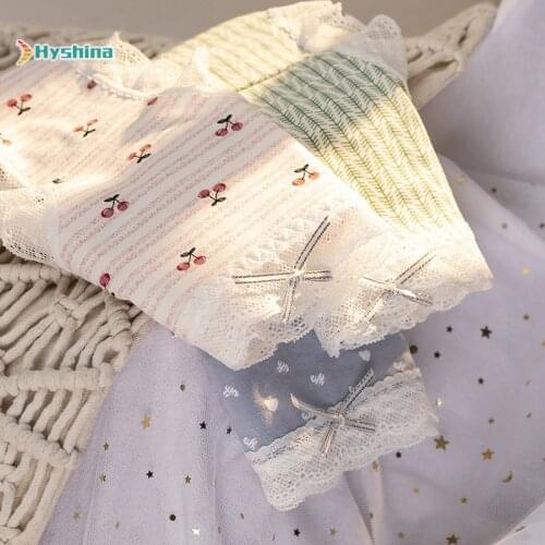 Womens Cotton Printed Panties Traceless Underwear Graphene Antibacterial Crotch Comfortable Mid Waist Briefs