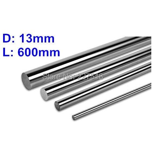 2pcs/lot D13mm L600mm linear shaft 13mm LM Shaft diameter 600mm long for LM13UU 13mm linear ball bearing linear smooth rod