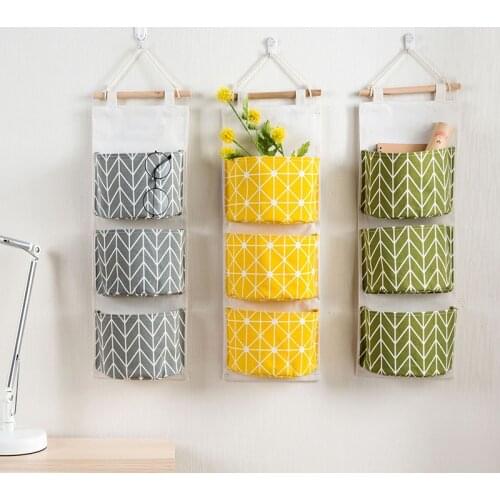 Door Hanging Bag Tree Leaf Pattern Mounted Wardrobe Bra Underwear Rack Wall Cosmetic hanging Storage Bag