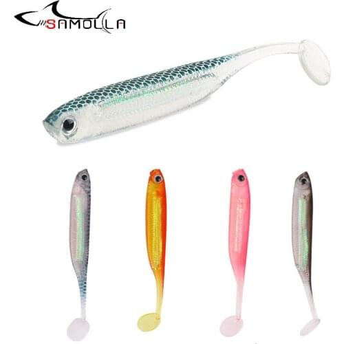5pcs soft lure worm soft plastic lures fishing lure 2019 weights 2.2g Bait isca artificial fake fish saltwater lures Soft Bait