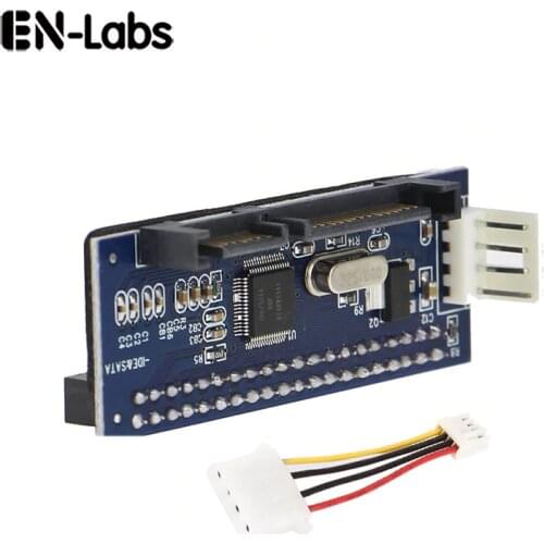En-Labs 3.5" HDD IDE/PATA to SATA Converter Adapte Card for IDE 40-pin hard drive disk,DVD Burner to SATA 7pin Motherboard