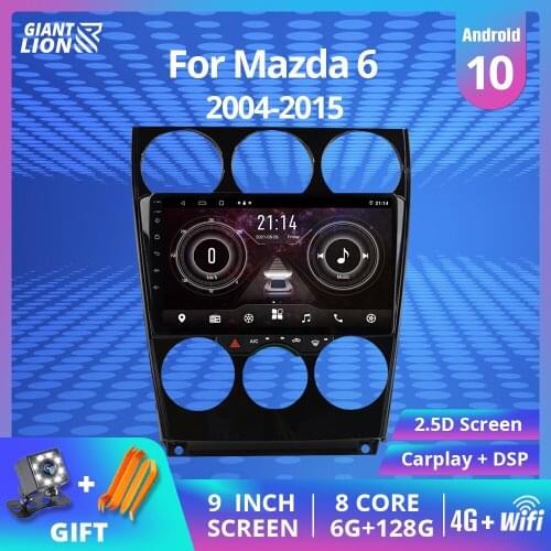 2din Android 10.0 Car Radio For Mazda 6 2004-2014 Car Multimedia Player Dvd Gps Navigation Auto Radio Stereo Player 2DIN Carplay