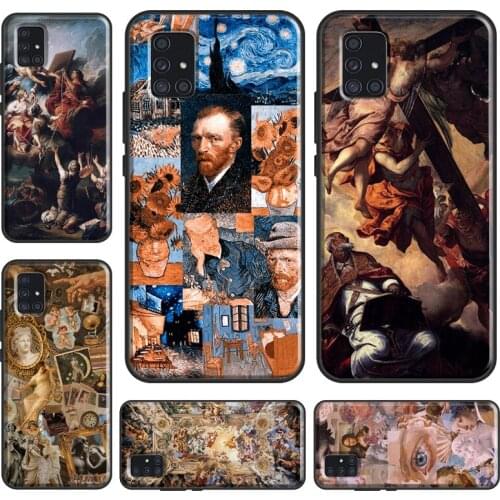 Renaissance Famous painting Collage Case For Samsung A12 A32 A42 A52 A72 A20e A21S A11 A31 A51 A71 A70 A50 A10 A20 A02 S Cover