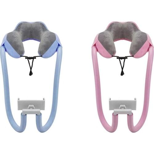 Mobile Phone Holder Neck Pillow Phone Stand With Lazy Support U-shaped Pillow Memory Foam Cervical Spine Tablet Computer Stands