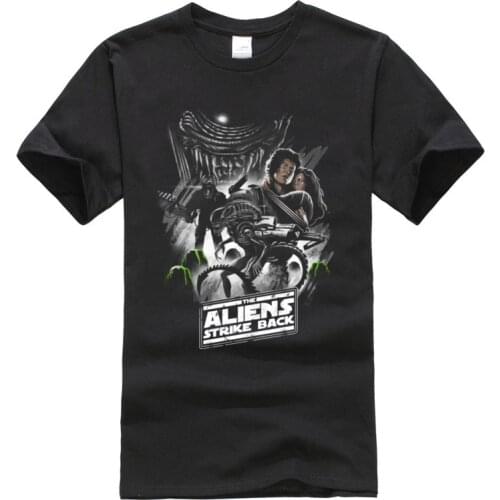 Europe Guys Tee Shirt 3D Printed Aliens Strike Back Mens Fashion Clothing Pure Cotton Alien vs Predator T-shirts Sweatshirts
