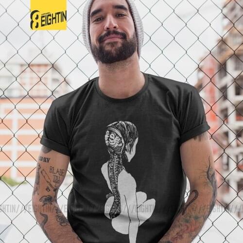 Junji Ito Anime Creepy Manga Japan Horror Kawaii Cute Girl T Shirts Mans Party Tops Vintage T-Shirt Crewneck Cotton Tee Shirt