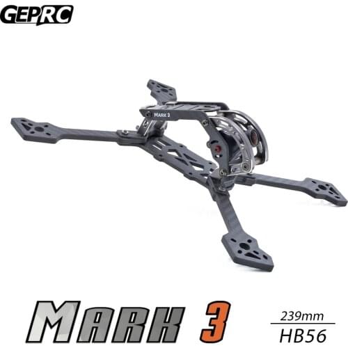 GEPRC GEP Mark 3 H5 T5 225mm/HB56 239mm X Quacopter Drone Frame Kit 4mm Arm Board 3K Full Carbon Fiber for FPV Racing Freestyle