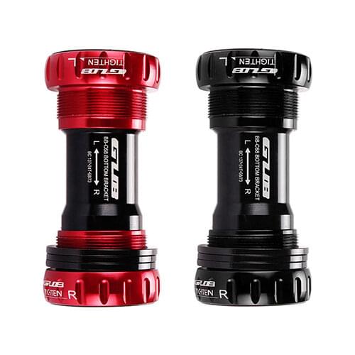 GUB C-68 Bicycle Bottom Bracket Ceramic Crankshaft 68/73mm Thread Type BSA Crankshaft Bearing Bicycle Shaft Steel Bearing