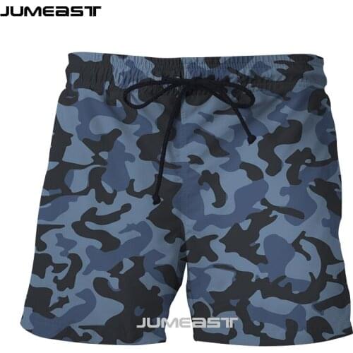 Jumeast Brand Men/Women 3D Printed Camouflage Shorts Trunks Summer New Quick Dry Beach Casual Sweatpants Short Pants