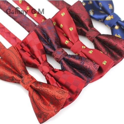 Classic Plaid Bowties For Men Fashion Mens Bow Tie Butterfly Gravata Male Adjustable Bow Ties For Wedding Party