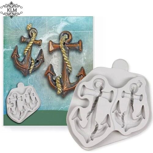 KLM anchor silicone mold cake mold fondant mold cake decoration tool cake glue mold kitchen accessories