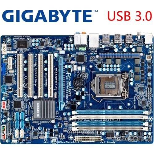 GIGABYTE GA-PA65-UD3-B3 Desktop Motherboard H61 Socket LGA 1155 i3 i5 i7 DDR3 16G ATX Original GA-PA65-UD3-B3 Used Mainboard