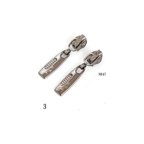 014 Top grade metal zipper head No.3 resin clothes lock copper zipper head nylon jacket chain head accessories