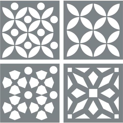 Reusable Morrocan Pattern Tile Stencil for Painting on Wood,Furniture,Floor,Wall