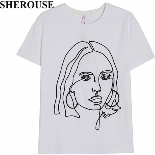 2021 New Women Girls Printed T-Shirt O-Neck Short Sleeve Basic Style Tees Fashion Casual Chic Lady Women Clothes
