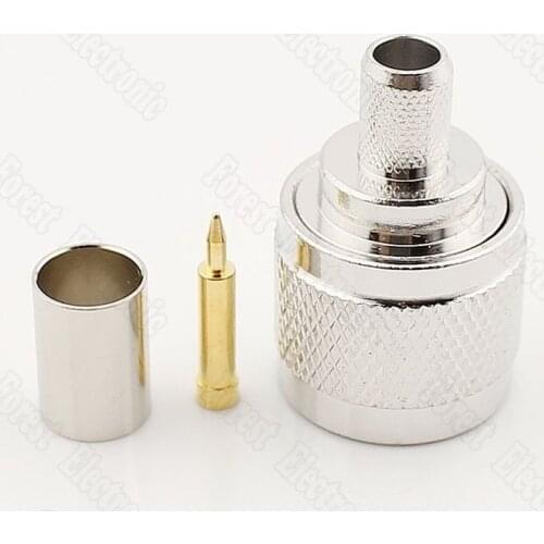 100pcs/lot N-J-5 RF Coaxial Connector Crimp Connector