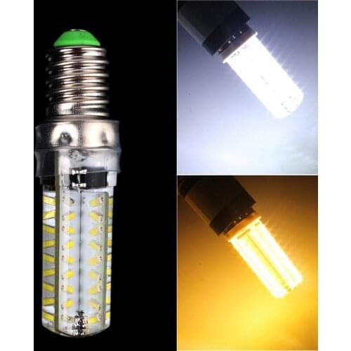 Dimmable 7W E14 3014 SMD 72 LEDs Droplight Silicone Body Bulb AC 220V Crystal Chandeliers LED Light Lamp 5pcs/lot