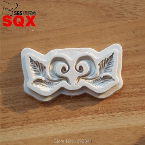 Relief Cake Border Silicone Mold Fondant Cake Decorating Tools Chocolate Gumpaste Molds Cupcake Baking Moulds SQ16358