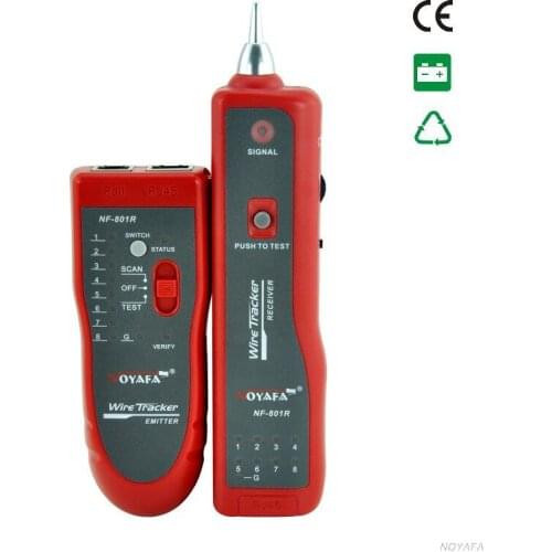 Network RJ11 RJ45 lan wire tracker Fault locator and cable tester LAN Cable Tester NF-801R