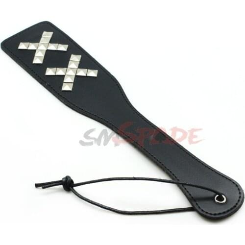 Smspade Delicate Leather Spanking Paddle for woman Sex Toys Spanking Flogger Whip Fetish Slave Flirting Paddle sex products