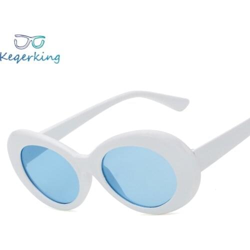 Women Oval Sunglasses Fashion Trend Sunglasses Men Women Vintage Retro Female Male Clear Lens Sun Glasses Eyewear ZA-124