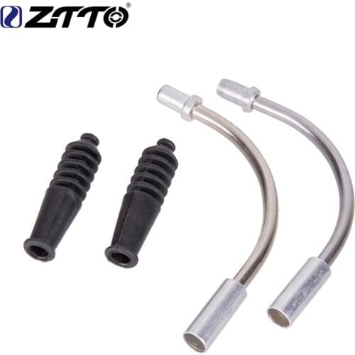 ZTTO Mountain Bike Brake Noodles Bicycle Accessories for V-brake Guide Pipe Cable Guide Bend Tube Pipe Aluminum Alloy Pipe 2021
