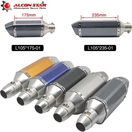 Alconstar 51mm Universal Modified AK Motorcycle Exhaust Muffler DB Killer Street Pit Dirt Bike For Honda Kawasaki Slip On