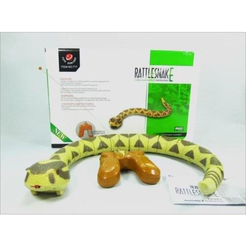 [Funny] simulation electric pets Remote Control music sound & light rattlesnake toy RC Snake model Tricky Prank Scary Toy gift