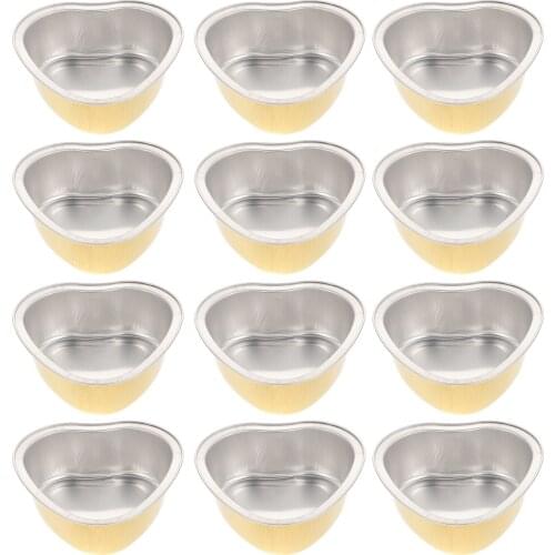 12Pcs Wax Melting Bowls Aluminium Foil Wax Bowls Wax Bean Melting Bowls Wax Melting Vessel DIY Homemade Candle Wax Melting Bowl