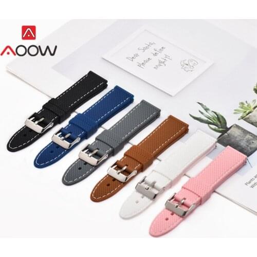 20mm 22mm 24mm Silicone Watchband for Samsung Galaxy Huawei gt Smart Watch Wave Pattern Quick Release Band Strap Accessories
