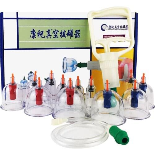 3/ 6/ 12 kangzhu massage Vacuum cupping set thicker magnetic aspirating body joints cupping cans acupuncture massage suction cup