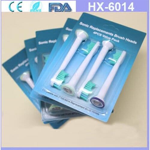 4pcs Electric Tooth brush heads HX6014 Suit For Philips HX6730/6511/6721/6962/3226/6530