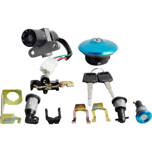 Longxin Accessories Small Fuyue LX110-36 Fuyue LX125-58 Jinglong Jingfu Original Whole Car Lock and Set Lock