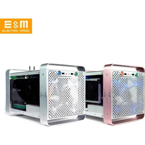 14L Side Transparent Tower Case for Mini ITX Synology NAS Server HTPC A4 Aluminium Alloy PC Frame Gaming Chassis With WiFi Hole