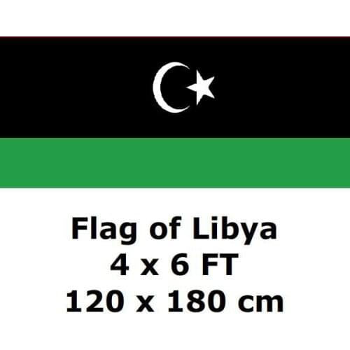 Libya Flag 120 x 180 cm 100D Polyester Large Big Libyan Flags And Banners