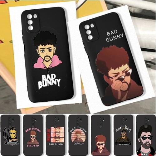 Bad Bunny New Song Yonaguni Phone Case for POCO M3 Pro X3 Pro F3 for Xiaomi Redmi Note 10 Pro 9 9C 9A Note 9 Pro Black Soft Case
