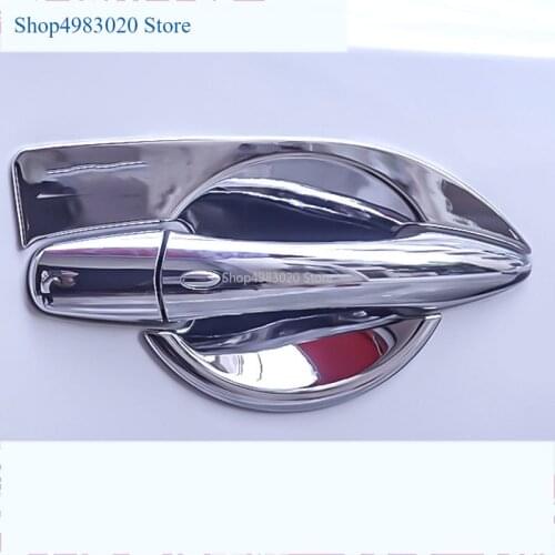 For Nissan Patrol Y62 2013-2018 Chrome Car Outer Door Bowl Trim Protective Cover Sticker Exterior Decoration Styling Accessories