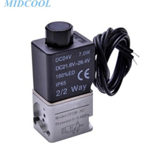 Solenoid Valve Vacuum 3V2 Series 3V2-06/08 220V 110V 24V 12V 3 Port 2 Position Grommet type Normally Closed/Opened