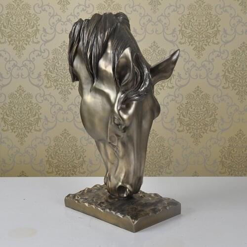 European office feng shui ornaments Lucky Horse TV cabinet home furnishings resin crafts horse decorations