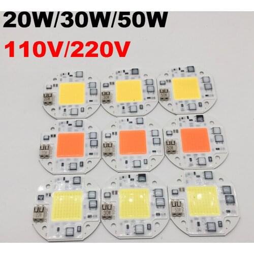 LED phyto lamp 20W 30W 50W Welding Free COB LED Growing Lamps 110V 220V Full spectrum /white/warm white Matrix For Plants Greenh