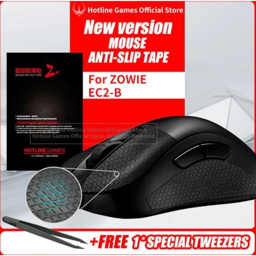 Hotline Games Mouse Anti-Slip Tape for ZOWIE EC2-B EC2B Mouse Sweat Resistant Pads Mouse Side Anti-Slip Stickers Mouse Skates