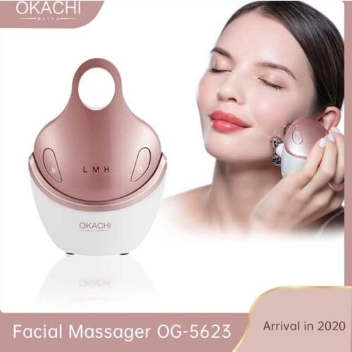 5 in 1 Facial Massager RF EMS with 4D Massage Head Home Use Facial Device Promote Face Cream Absorption 5 Light Color Modes