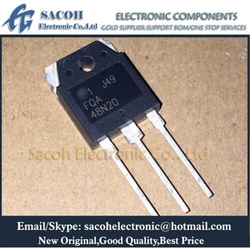 Free Shipping 10Pcs FQA48N20 FQA46N15 FQA55N10 FQA55N25 FQA58N08 TO-3PN 48A 200V Power MOSFET Transistors