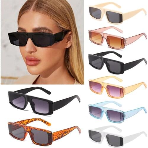 Vintage Rectangle Sunglasses for Women New Fashion Square Sun Glasses Retro Outdoor Beach UV400 Lens Female Eyewear