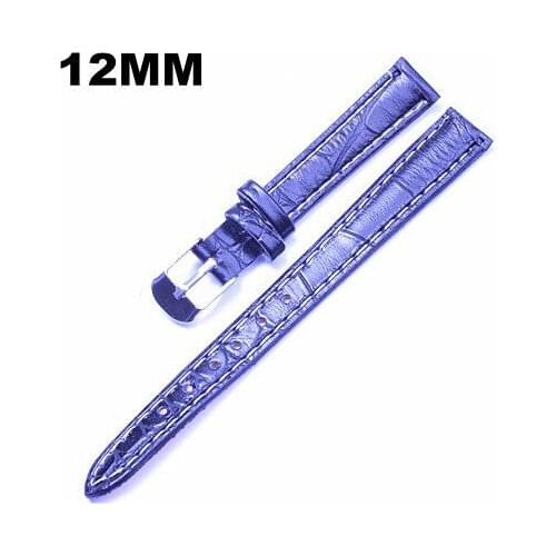 Wholesale 50pcs/lots high quality 12MM PU leather Watch band watch strap- white , black , coffee -3 color available-31629
