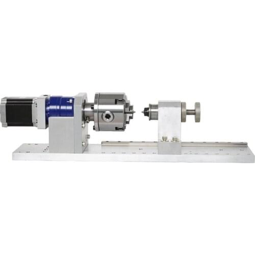 80mm jaw chuck CNC 4th axis rotary wood router accessories for cnc engraving machine cnc kit 4 axis