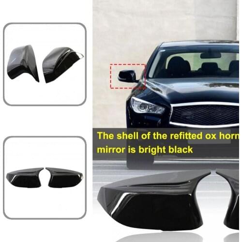Easy Installation ABS Wing Mirror Cover Replacement 963744GA0H 963744GA0H 963734GA0H for Infiniti Q50 Q60 QX30 Q70
