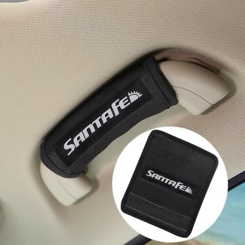 Car interior Car roof handle plush protective cover for Hyundai Santa fe Accessories Car Styling