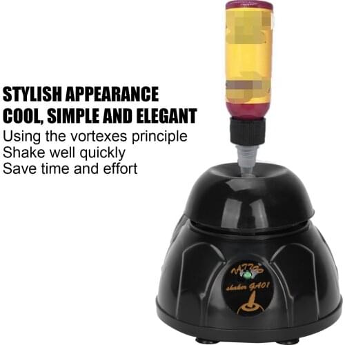 Tattoo Pigment Shaker Ink Electric Stirrer Nail Polish UV Gel Vortexer Mixer Black 100 -240V EU Plug Gel Shaking Shaker Makeup