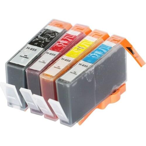 Third Party Brand refilled ink replacement For HP 655 for HP Advantage 3525 4615 4625 5525 6520 6525 with ARC Chip